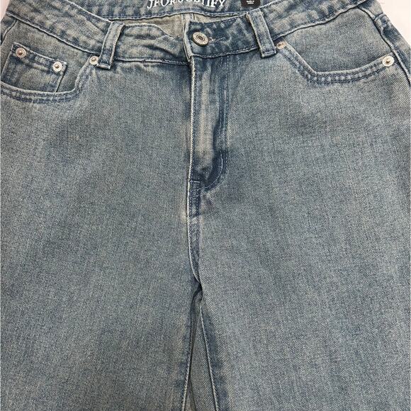 J for Justify Cherry Pink Bow Straight Baggy Bootcut Jeans Junior Size 5 - Picture 5 of 5